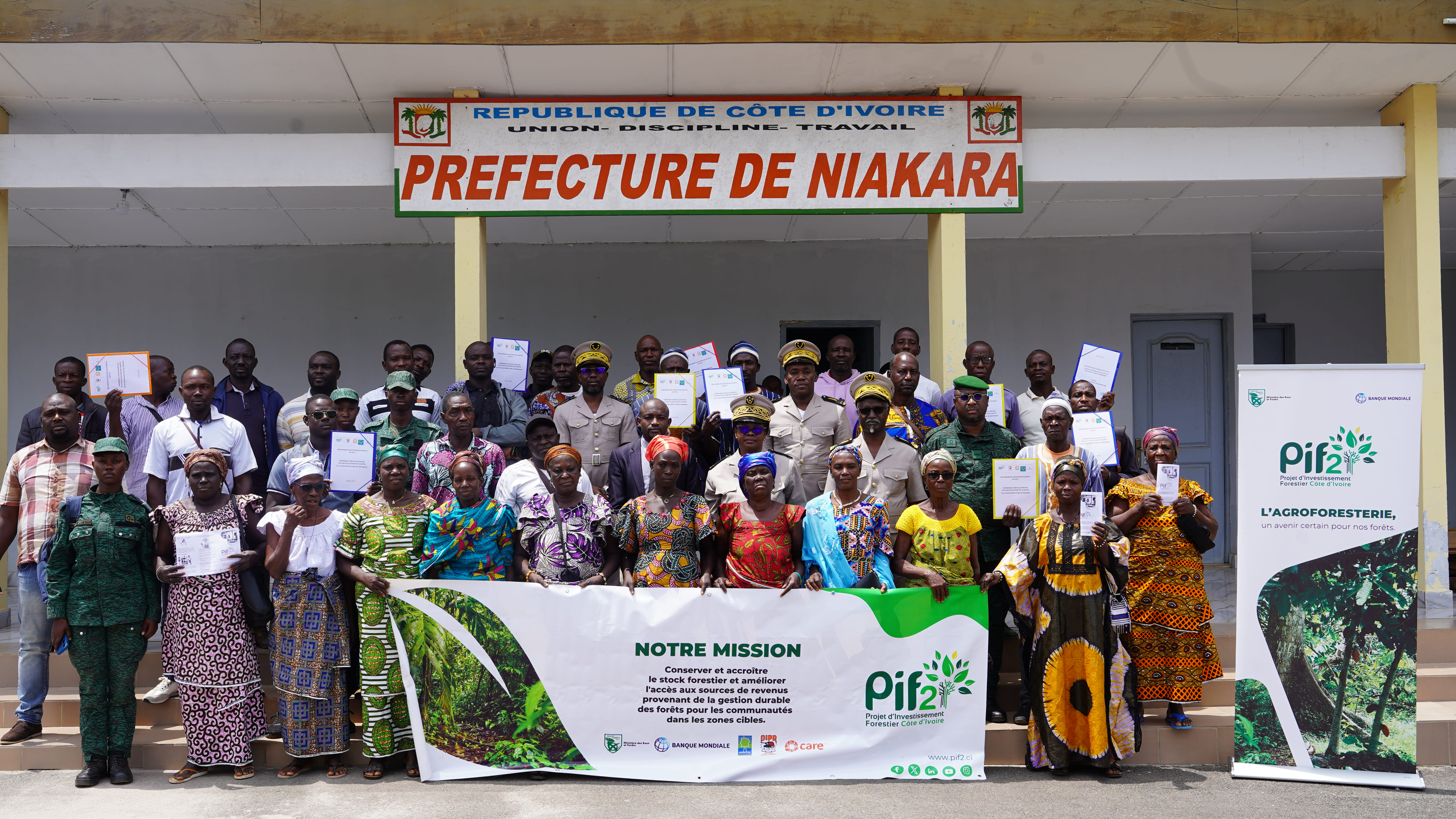 PIF 2 : 47 nouvelles Cellules de Gestion des Plaintes installées dans les localités environnantes des forêts classées de Matiemba, Ahua, Loho et Kobo.