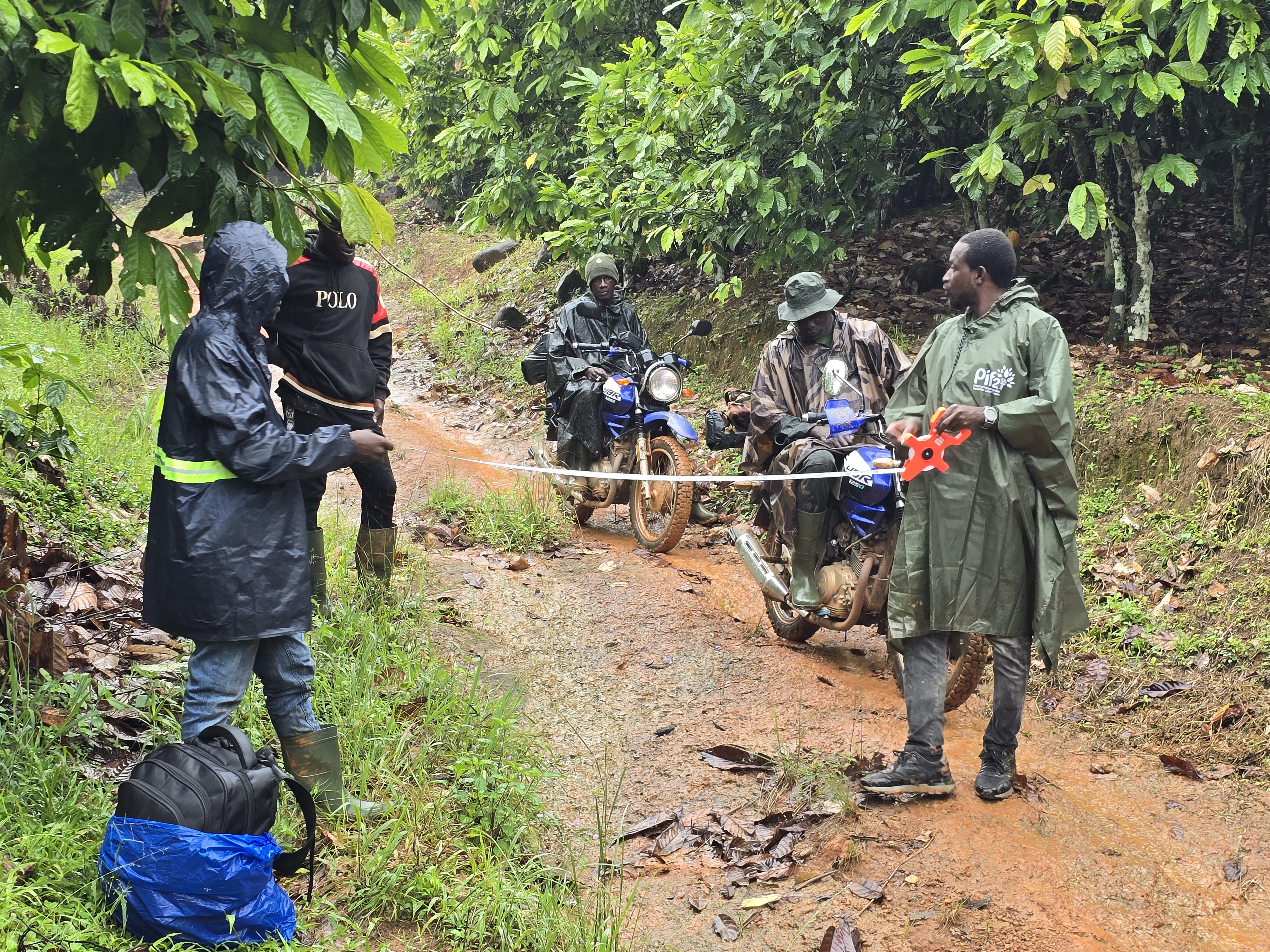 Mission de vérification et de contrôle des PAR de 133 km dans les agroforêts du PIF2